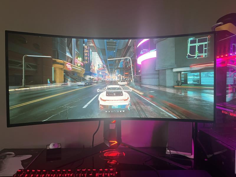 ASUS ROG Swift OLED PG34WCDM – Monitor Gaming Curvo 34" 800R, 3440x1440, 240Hz, 0,03ms, G-SYNC, KVM, USB-C 90W, Nero