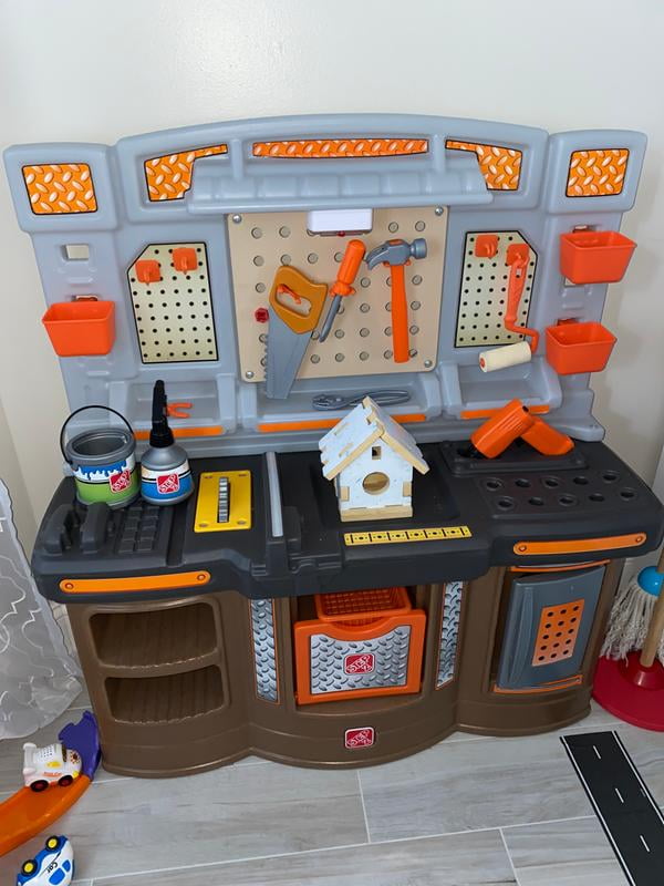 Step2 Pro Play Utility Bench Kids Pretend Play Workbench Tools