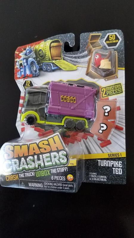 JUST PLAY SMASH CRASHERS SERIES 1 CRASH THE TRUCK UNBOX THE STUFF HIGHWAY  HENRY
