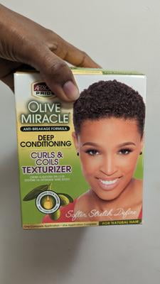 African Pride Olive Miracle Curls & Coils Texturizer - Contains