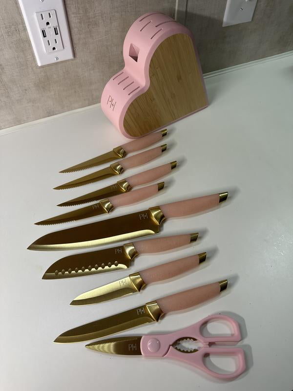 Paris Hilton 10-Piece Heart-Shaped Stainless Steel Knife