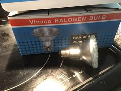 LuxGallerri PAR20 Halogen Light Bulbs – 3 Pack, 120V 39W Dimmable (50W Equivalent), E26 Base, 3000K Warm White For Range Hood, Stove, Oven, And Track Lights