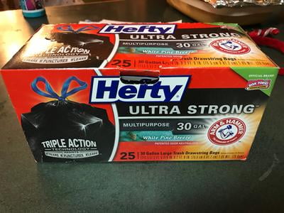 Hefty Ultra Strong 50-Count 30-Gallon Multipurpose Trash Bags, White Pine  Breeze Scent as low as $6.08/Box when you buy 3 After Coupon (Reg. $22.97)  + Free Shipping - 12¢/Bag - Fabulessly Frugal