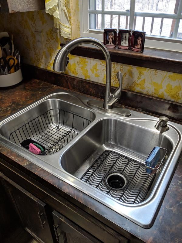 Delta 19922 Sssd Dst Ashton Pull Down Kitchen Faucet W Soap