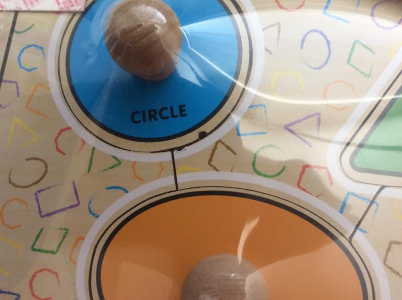 Melissa & Doug Deluxe Jumbo Knob Wooden Puzzle - Geometric