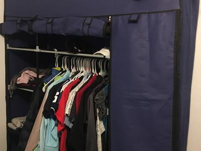 Ktaxon 53 Portable Closet Storage Organizer Wardrobe Clothes Rack