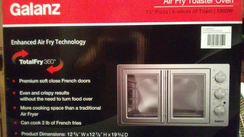 galanz french door air fryer toaster