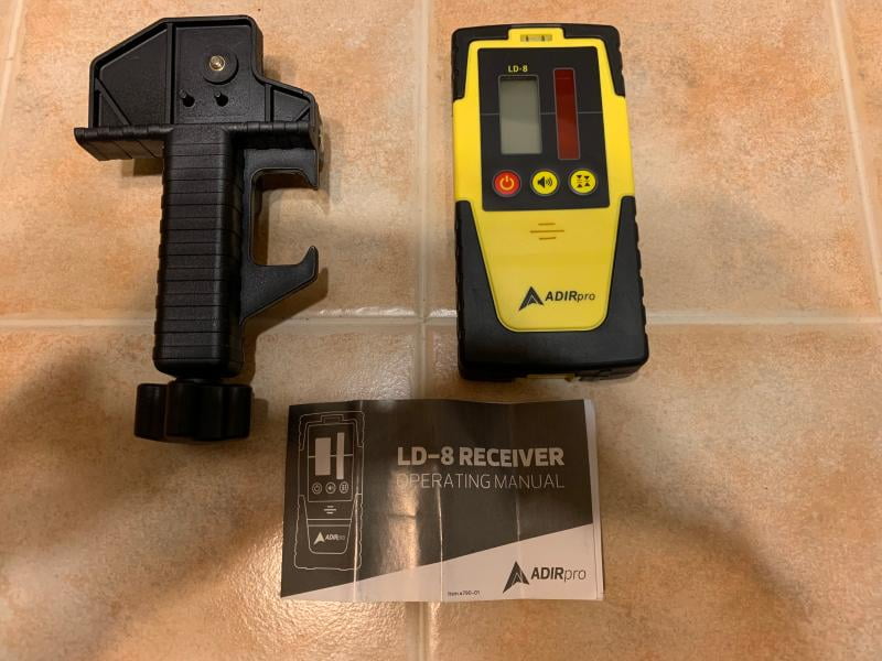 Universal Rotary Laser Receiver Detector Dual Display LD-8 New 