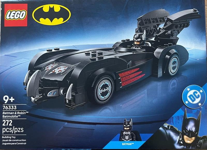 LEGO DC Batman & Robin Batmobile – 272-Piece Super Hero Car