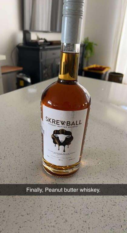 Skrewball Peanut Butter Whiskey with Natural Flavors, 750 ml
