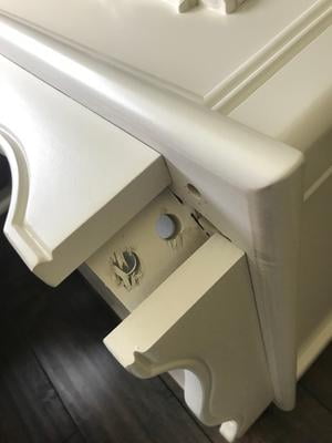 Evolur Aurora Nightstand, Metallic Gold Dust, Ample Storage - Walmart.com