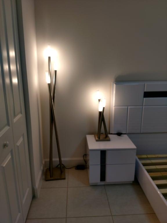 Icicle Floor Lamp With Brushed Metal Nickel Arms Com Icicle Floor Lamp With Brushed Metal, Icicle Floor Lamp Replacement Glass
