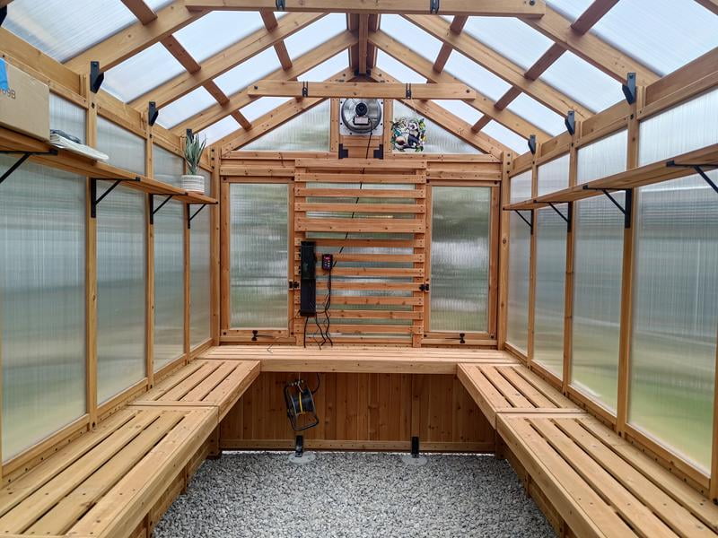 Backyard Discovery 11'x7' Traditional Cedar Greenhouse - DIY