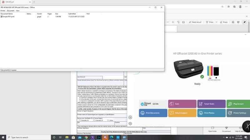 walmart hp officejet 5255