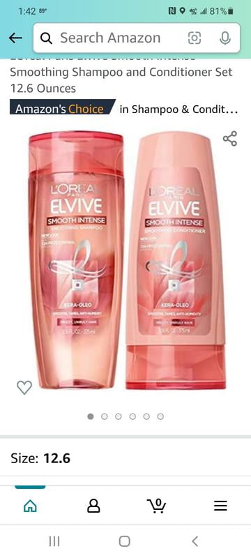 L'Oreal Paris Elvive Smooth Intense Polishing Shampoo, Anti-frizz