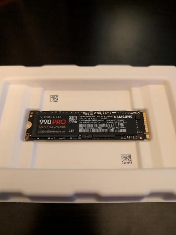 SAMSUNG 990 PRO M.2 2280 2TB PCIe Gen 4.0 NVMe SSD MZ-V9P2T0B/AM