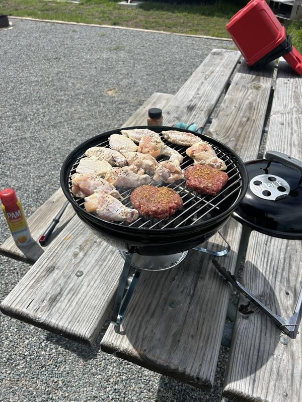 Weber Go-Anywhere 14 in. Smokey Joe Portable Charcoal Grill