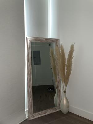 Full Length Leaner Mirror Farmhouse, Full Length Leaner Mirror Antique Gold 65 X31 By Sandberg Furniture