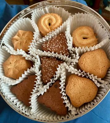 Royal Dansk Butter Cookies, Danish Winter Cookie Collection Tin