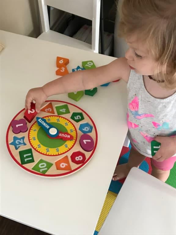 melissa & doug clock puzzle