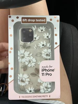 Off-White チェック アローモチーフ iPhone 11 Pro case Clear White Floral Phone Case for iPhone 11 Pro Max