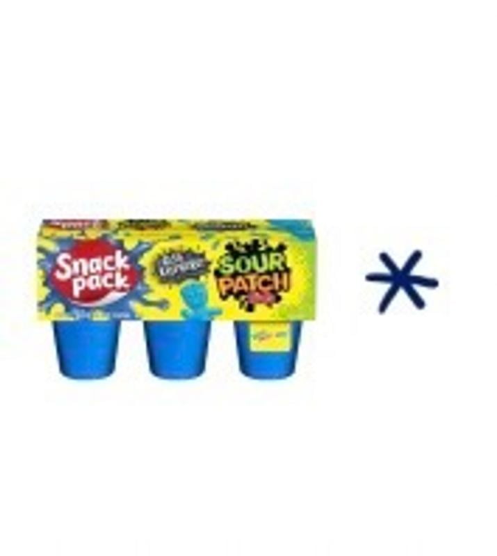 Snack Pack, Juicy Gels, 6 Ct, SOUR PATCH KIDS BLUE RASPBERRY