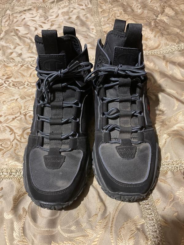 men's champion tank grid mid athletic sneaker boots