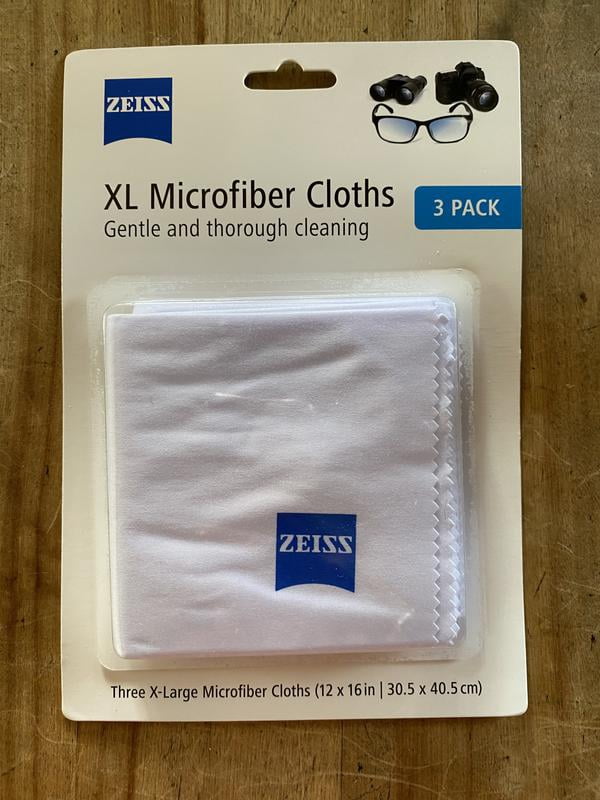 ZEISS, Microfiber Cleaning Cloths, Jumbo Size 12