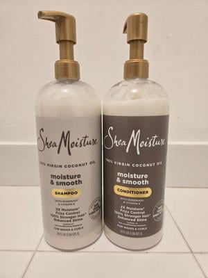 SheaMoisture, Shampoo & Conditioner, 34 Oz Ea, Moisture & Smooth