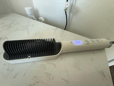 KSKIN Fast Heating Hair Straightener Brush with Anti-Scald Ceramic