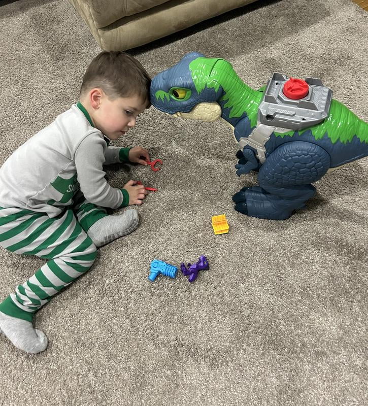 Fisher-Price Imaginext Jurassic World La Renaissance, dinosaure jouet, Spinosaure coup foudre avec mouvement pour attaquer et ramener 23 cm environ, JFR24
