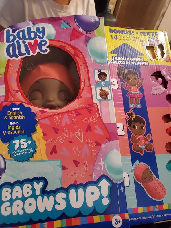 Baby Alive Baby Grows Up Walmart Exclusive, Growing Doll Toy, 14 Party