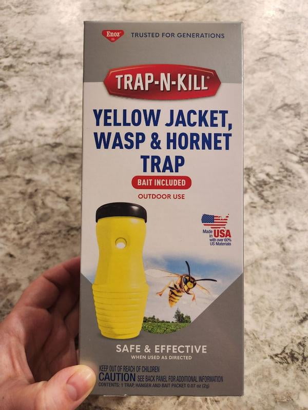 3 pack) Enoz Trap-N-Kill Outdoor Yellow Jacket, Hornet, and Wasp