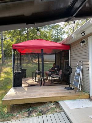 Ozark Trail 10' x 10' Simple Push Straight Leg Canopy (100 Sq. ft