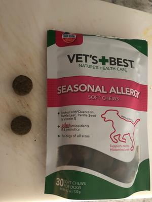 Customer reviews for Vet s Best Seasonal Allergy Dry Skin Antioxidant Soft Chews for Dogs 30 Day Supply Walmart