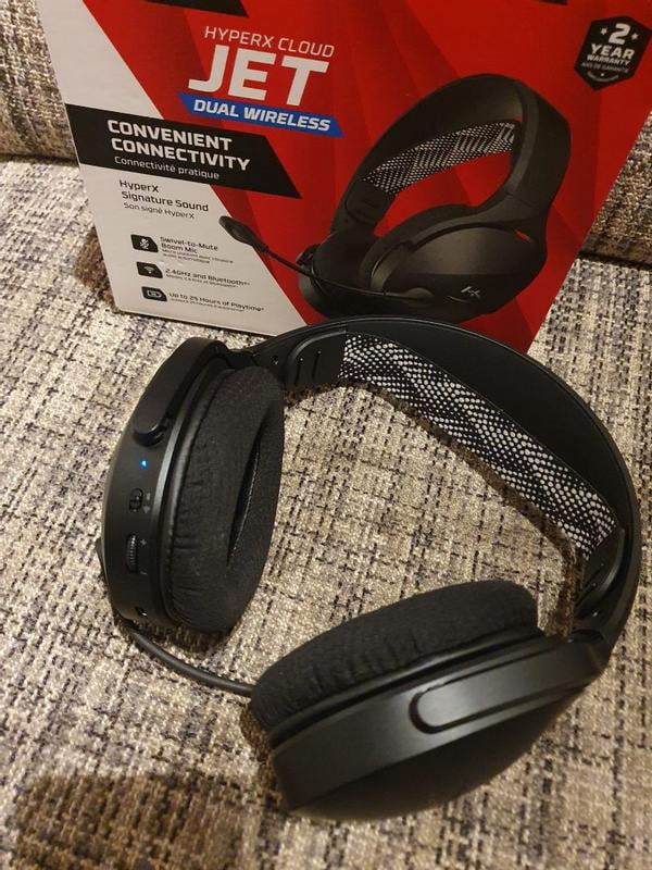 HyperX Cloud Jet Wireless Black Gaming Headset with Bluetooth 5.2
