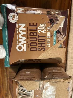 OWYN Double Shot 20g Protein Coffee Shakes, Mocha Latte, 11.15 fl