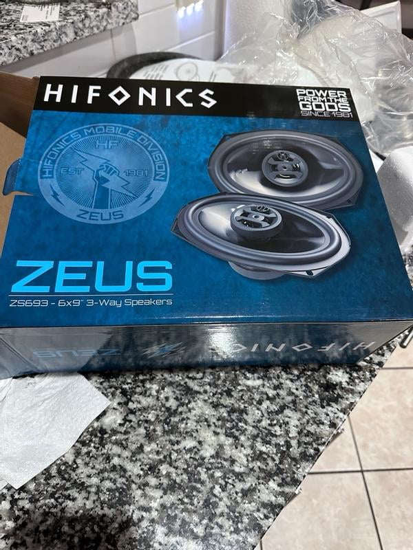 NONNON⑥ Hifonics Zeus 800 Watt 6 x 9 Inch 3 Way Car Audio Coaxial Speakers