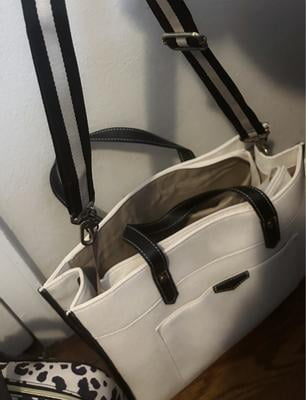 Borsa Per Laptop 15.6" Missnine | Tela Casual Tracolla | Università E Viaggio | Strisce