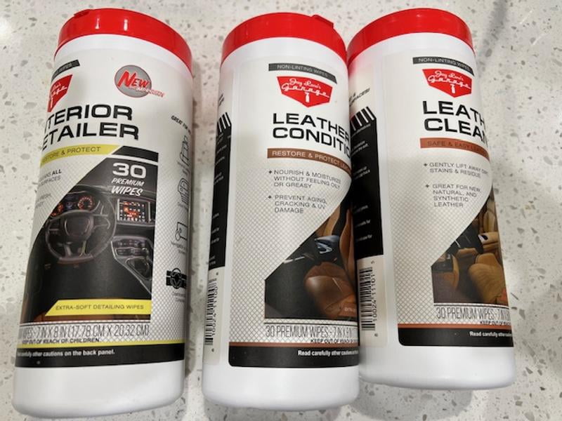 Jay Leno's Garage Complete Interior Car Care Wipes Bundle - Clean