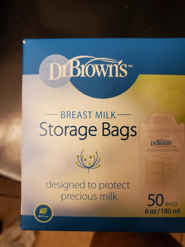 Dr.Browns Breast Milk Storage Bags 180ml x 6pcs - 2086 – Pharmazone