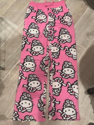 Hello Kitty Women's Halloween Mummy Print Fleece Jogger Pants