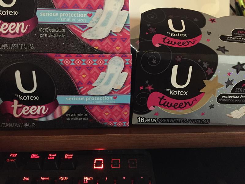 U By Kotex Teen Pads With Wings Heavy Absorbency Unscented Walmart Com Walmart Com