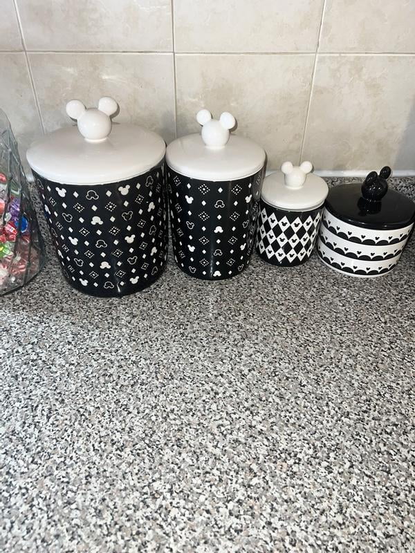 Disney Home Monochrome 12.8 Cup Extra Large Ceramic Canister and