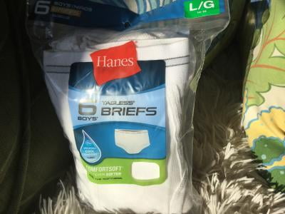 Hanes Boys White Briefs B252P6 6-pack – Good's Store Online