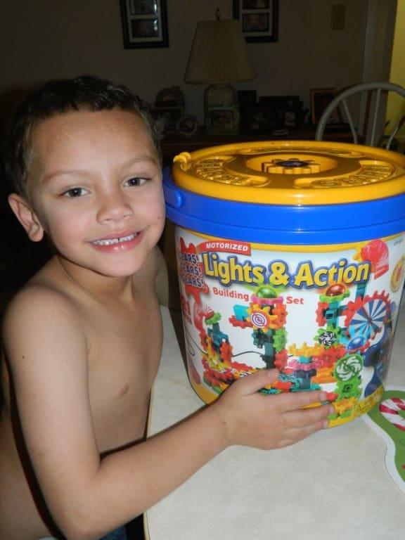 lights and action gears building set
