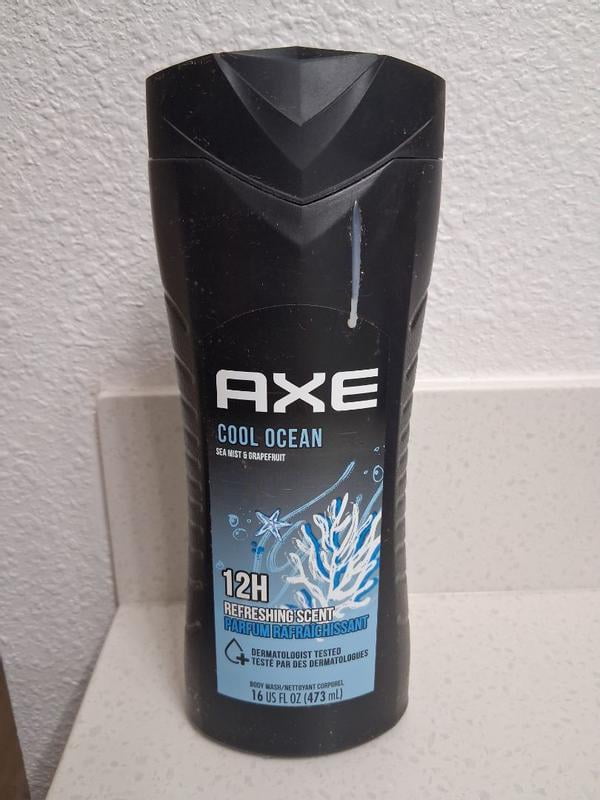 Axe Cool Ocean Refreshing Scent Men's Body Wash with Essential