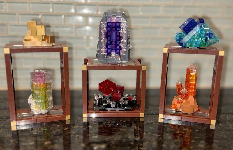 LEGO Ideas Mineral Collection Building Set for Adults, 880 pc