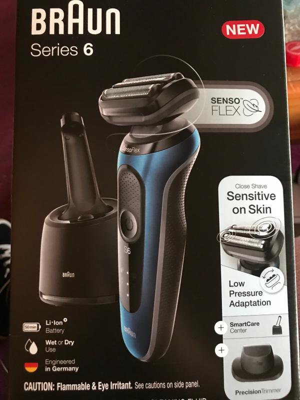 braun series 6 6090cc electric razor for men with smartcare center beard and stubbletrimmer