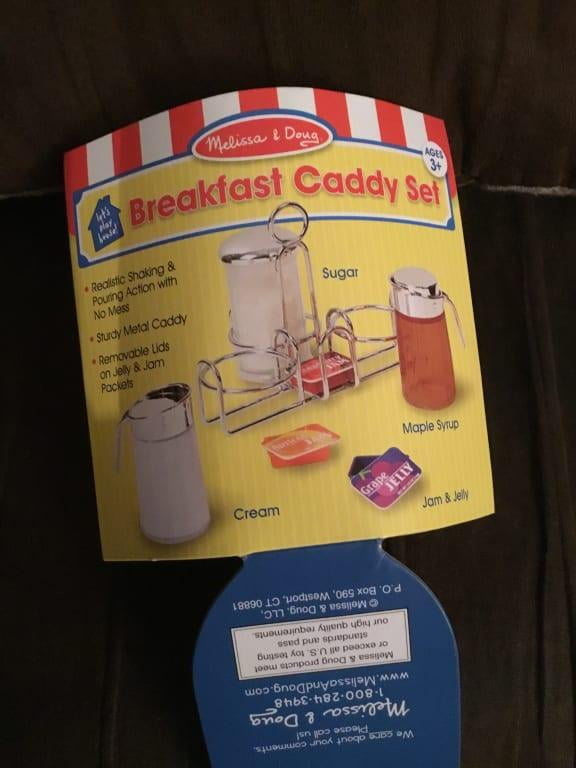 melissa & doug breakfast caddy set